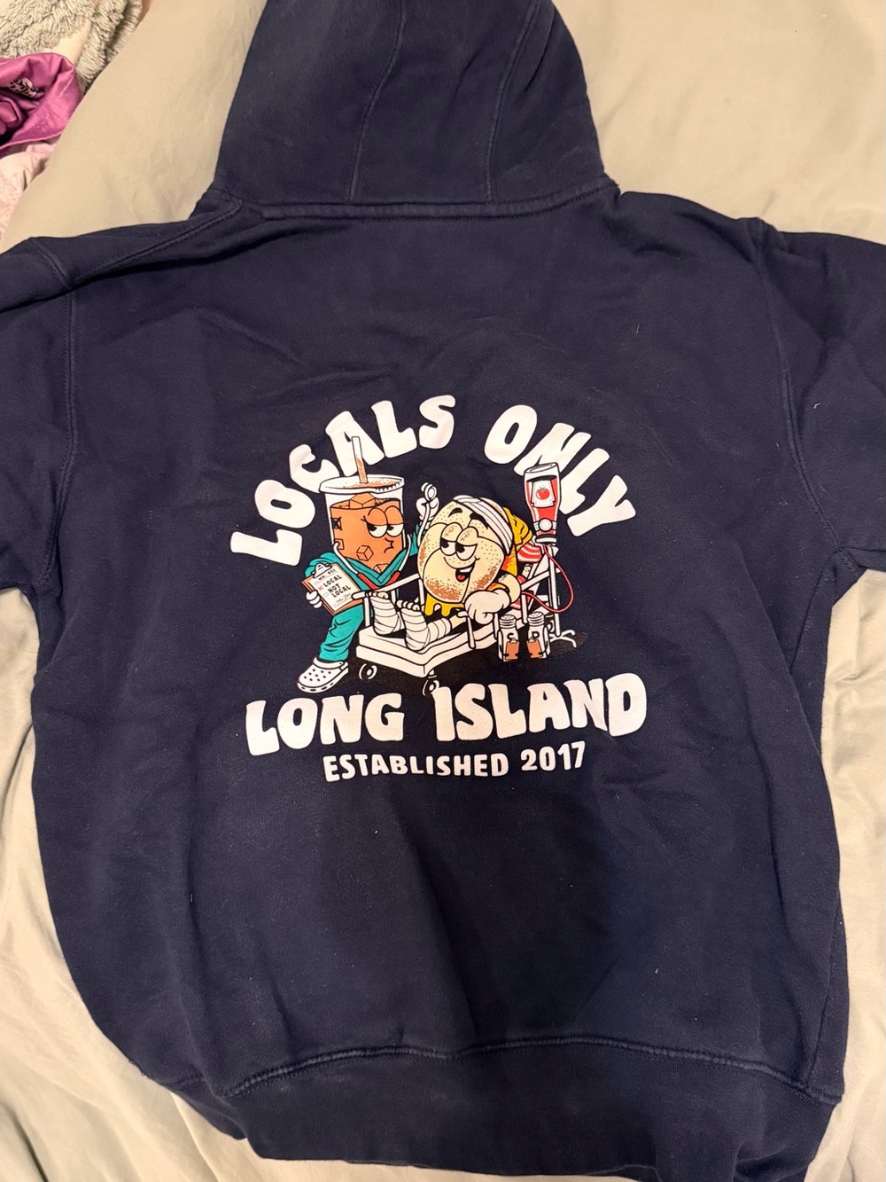 Long Island Navy Graphic Hoodie